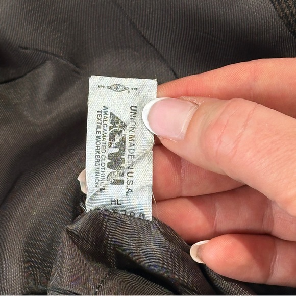 Kensington Collection mens wool blazer made in USA brown houndstooth 44R - Picture 11 of 14